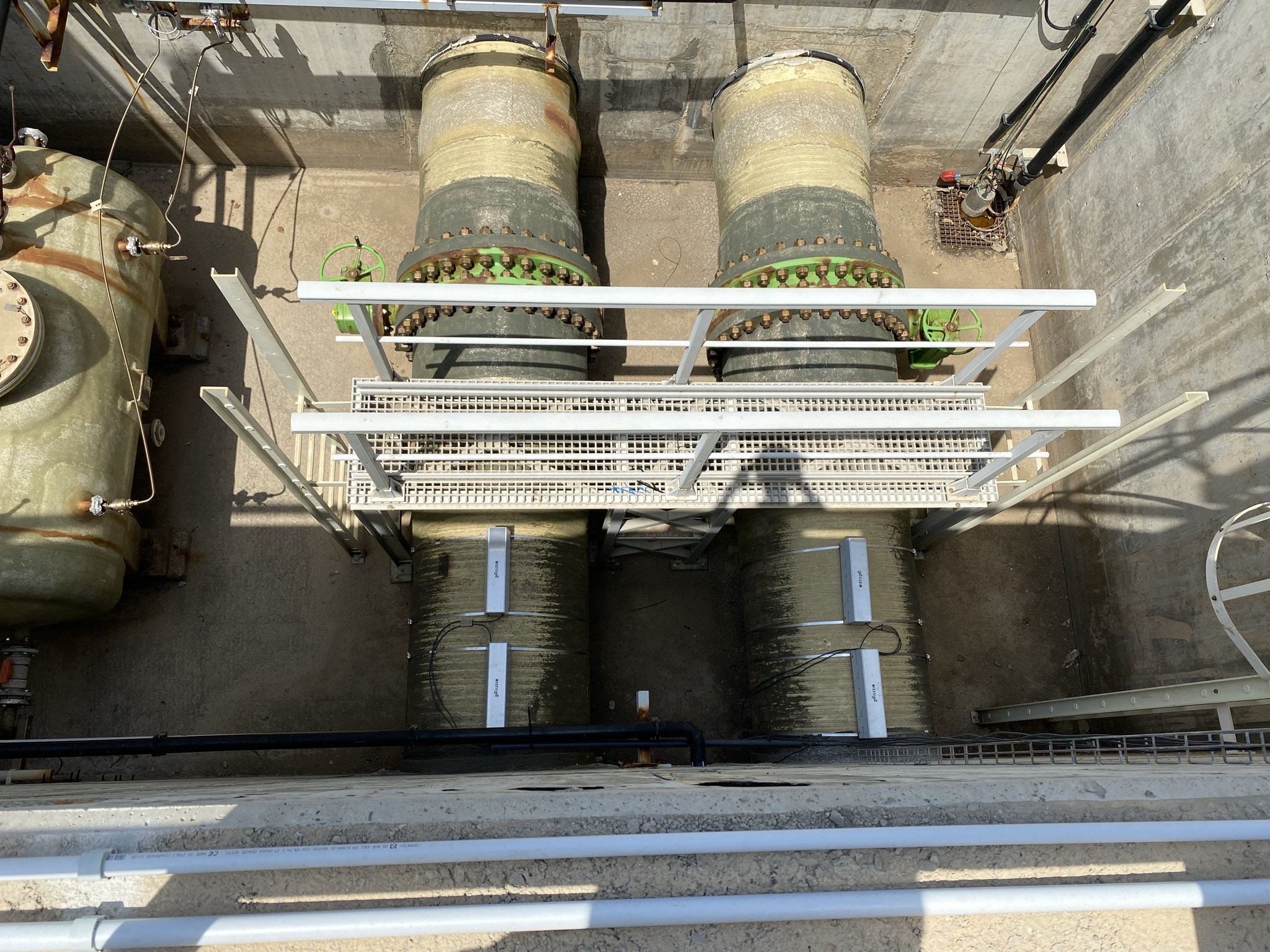 Caudalímetro Flexim sistema de refrigeración DN1000