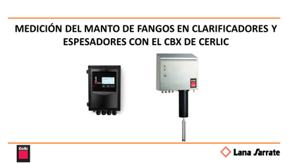Medidor nivel manto de fangos